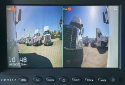 construction vehicle blind spot camera coverage