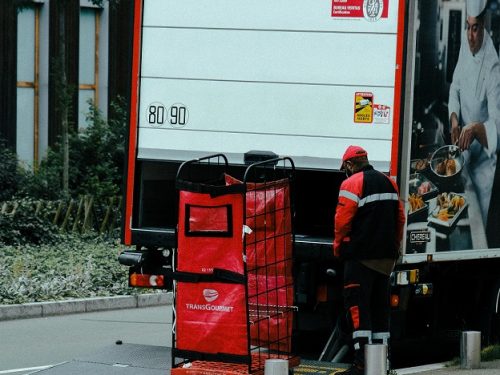 Delivery truck small