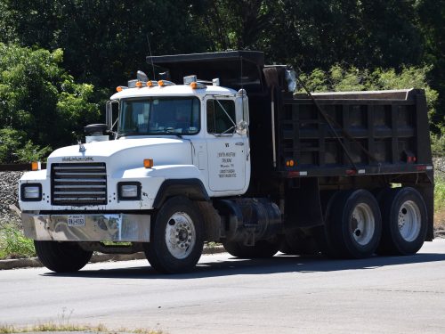 construction fleet dashcam system on dump truck
